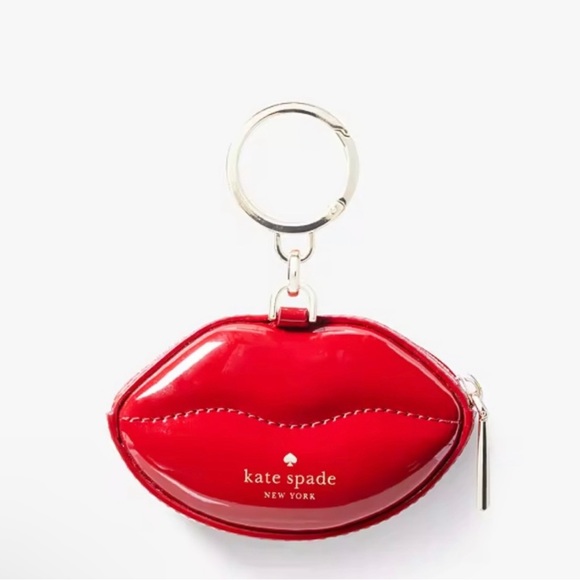 Kate Spade Mwah 3D Lips Coin Purse Keychain - Limited Edition KF458 - Picture 2 of 7